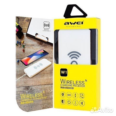 Беспроводная зарядка Awei W1 5V/1000mA Беспроводная зарядка Awei W1 5V/1000mA