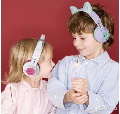 Детские наушники Riwbox CT-7 Cat Bluetooth Headpho Детские наушники Riwbox CT-7 Cat Bluetooth Headpho