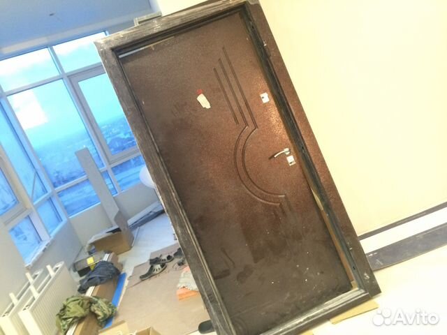 Дверь железная входная утепленная 95см Дверь железная входная утепленная 95см