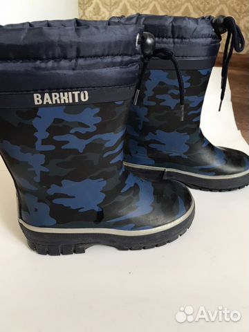 Сапоги barkito резиновые утеплённые р.30