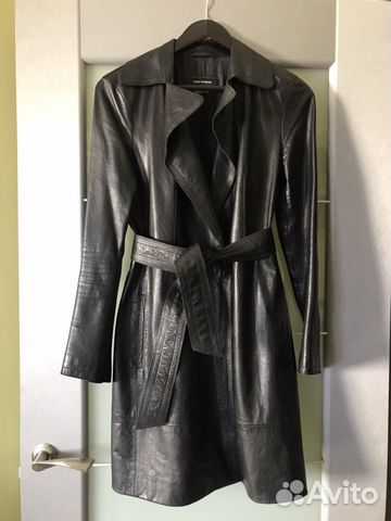 Плащ кожаный Zara Плащ кожаный Zara