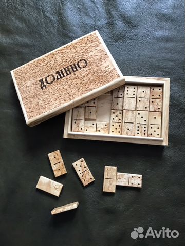 Домино подарочное из карельской берёзы Домино подарочное из карельской берёзы