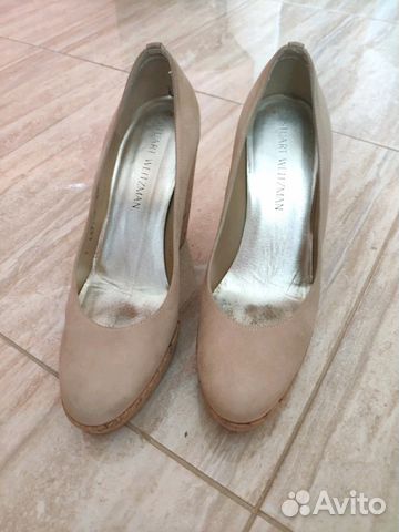 Stuart Veitzman туфли 40 замша нюд