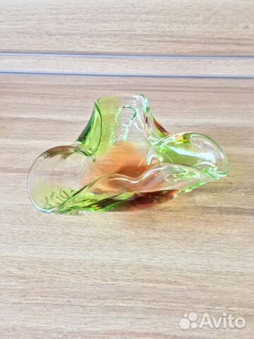 Пепельница Цветной Хрусталь Пепельница Цветной Хрусталь