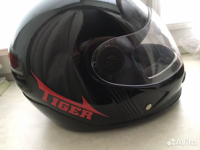 Новый мото шлем Tiger чёрный для взрослого Новый мото шлем Tiger чёрный для взрослого