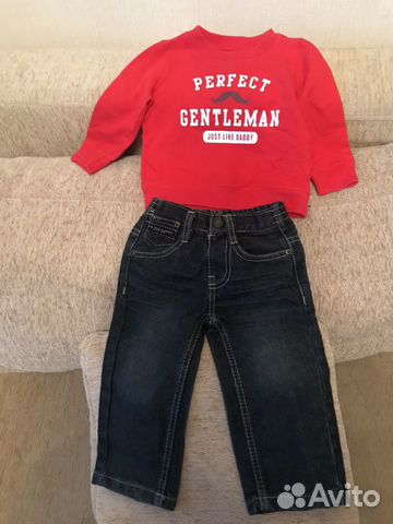 Свитшот Carter’s и джинсы US.Polo