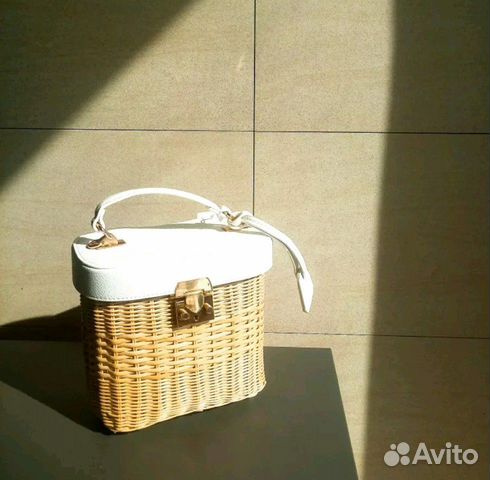 Новая Сумка из ротанга + экокожа Новая Сумка из ротанга + экокожа