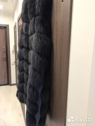 Меховая жилетка из песца