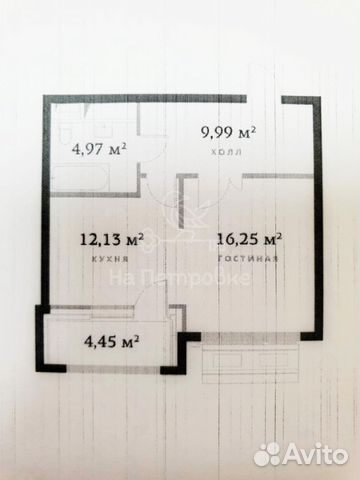 1-к квартира, 43.5 м², 6/21 эт. 1-к квартира, 43.5 м², 6/21 эт.