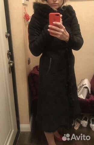 Дубленка, очень тёплая. Размер S