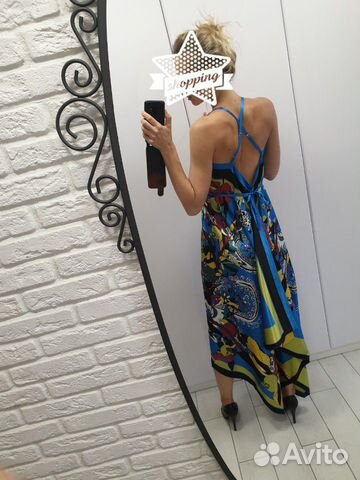 Итальянское платье-платок р-р 42-46