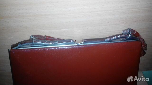 Кожаная винтажная сумочка 50-60 гг