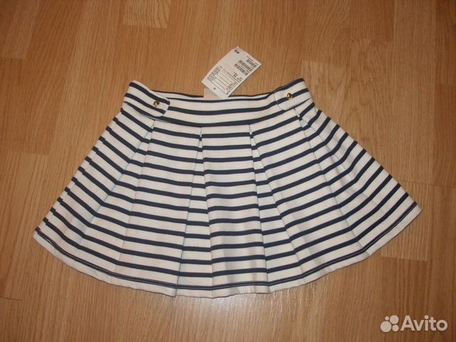 Новая юбочка 92 в морском стиле H&M из Финляндии Новая юбочка 92 в морском стиле H&M из Финляндии