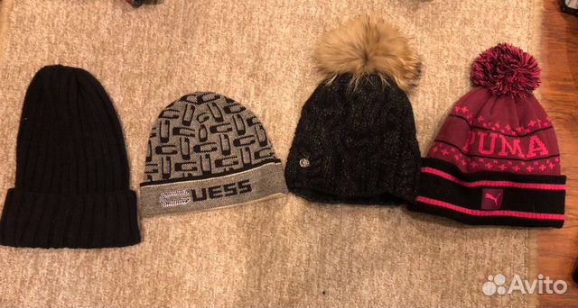 Продам зимние шапки guees,bikkembergs,ck