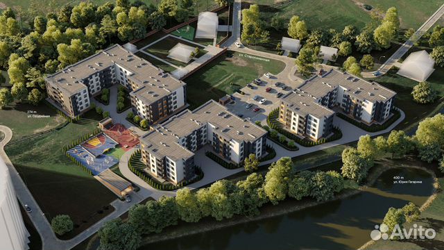 1-к квартира, 42.6 м², 1/4 эт. 1-к квартира, 42.6 м², 1/4 эт.
