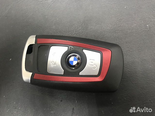 Корпус Ключа Bmw F Серия Три кнопки красная вставк Корпус Ключа Bmw F Серия Три кнопки красная вставк