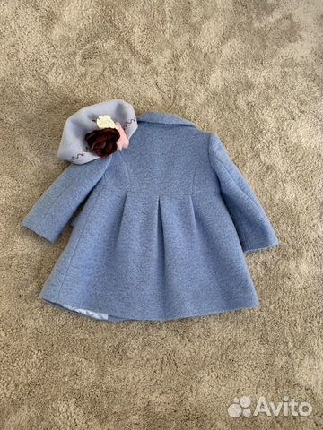 Пальто Baby A как новое (берет в подарок)