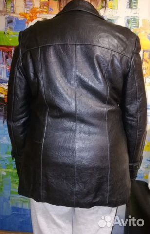 Кожаная куртка на подстежке, р. 48-50 Кожаная куртка на подстежке, р. 48-50