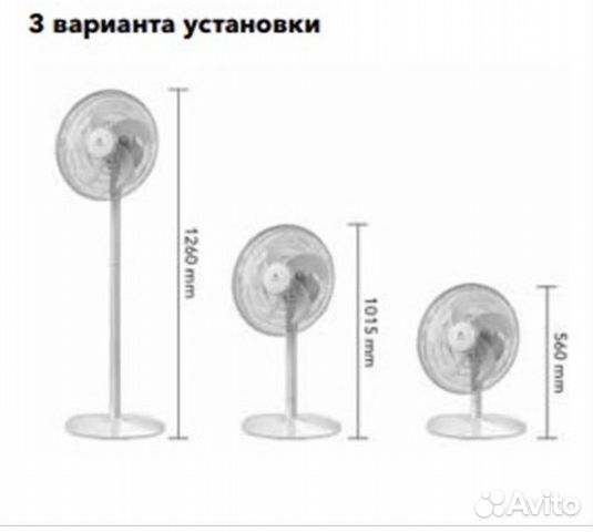 Напольный/настольный вентилятор Electrolux, 3 в 1