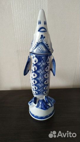 Штоф Осетр Гжель