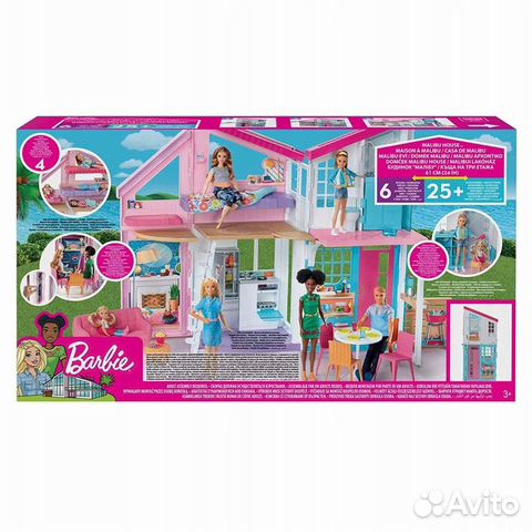 Barbie Malibu коттедж 6 комнат FXG57 Mattel Barbie Malibu коттедж 6 комнат FXG57 Mattel