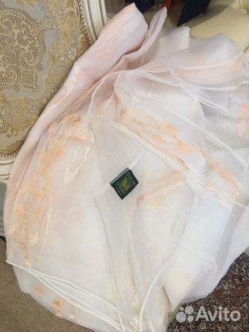 Штора органза Togas светло-розовый рисунок Штора органза Togas светло-розовый рисунок