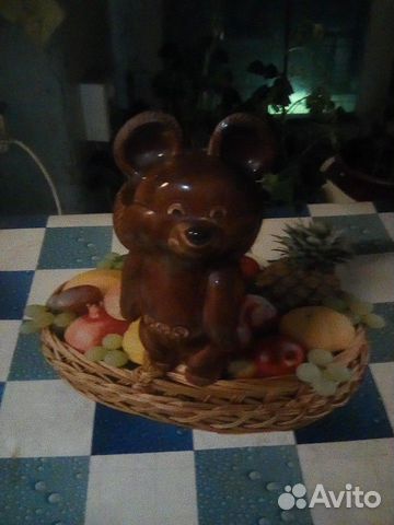 Статуэтка фарфоровая Мишка Олимпийский