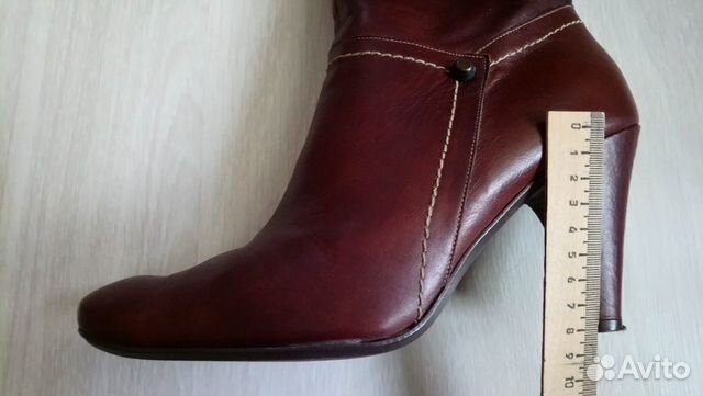 Сапоги демисезонные кожаные, размер 40 Сапоги демисезонные кожаные, размер 40