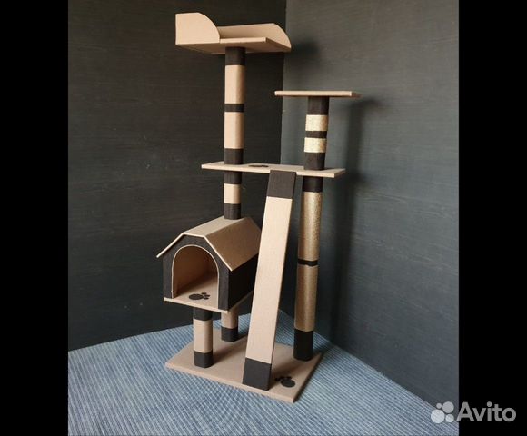 Дом когтеточка 145-170 см комплекс для кошки Дом когтеточка 145-170 см комплекс для кошки