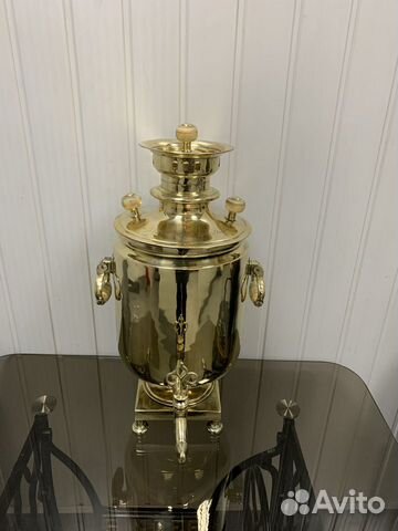 Самовар угольный на дровах 8- 9 л пуля Клеймо