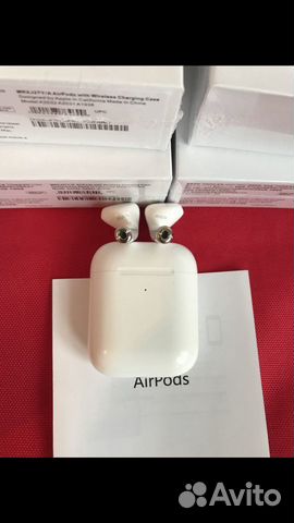 AirPods 2 с анимацией,с датчиком,с настройками
