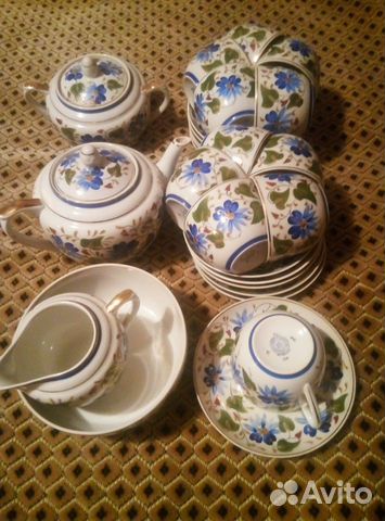 Антиквариат. Чайный сервиз. Вербилки. 1951-1954