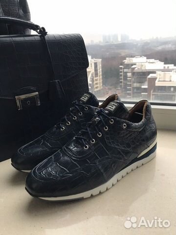 Кроссовки из кожи крокодила Stefano Ricci Sport