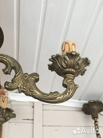 Люстра, бронза, Франция,50-ые г