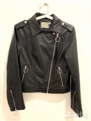 Кожаная байкерская куртка косуха ASOS Кожаная байкерская куртка косуха ASOS