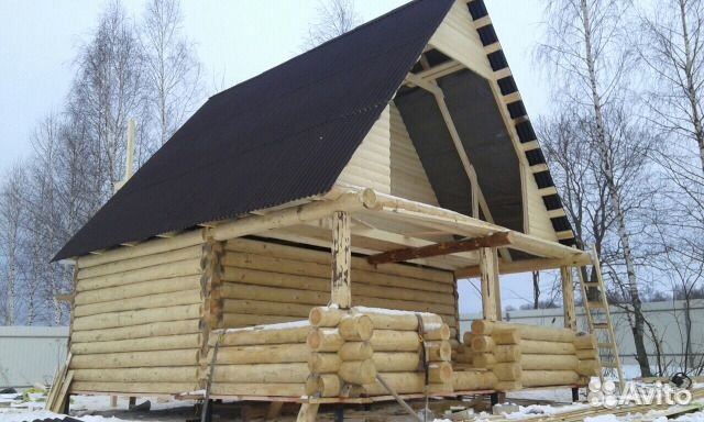 Срубы бань, домов