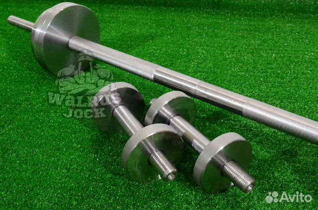 Комплект штанга 28кг (1,2м) + 2 гантели по 13,5кг