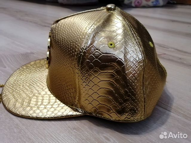 Кепка доллар и кулон цепь золотая