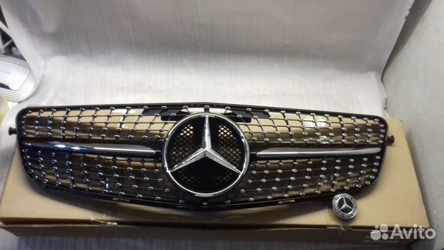 Решетка радиатора mercedes c w204 diamond