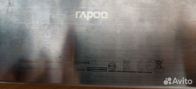 Беспроводная клавиатура rapoo с тачпадом Беспроводная клавиатура rapoo с тачпадом