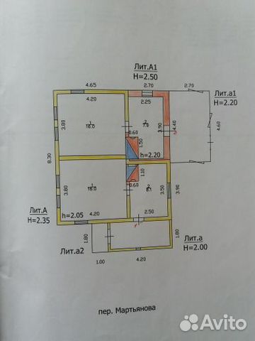 Дом 52 м² на участке 6.5 сот.