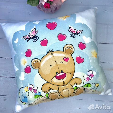 Подушка декоративная, подарок на 8 Марта, 14 февра