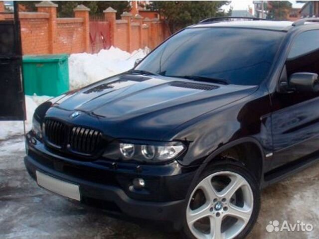 Накладки на передние фары реснички BMW X5 E53