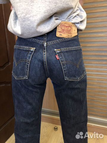 Джинсы на болтах levis 501 w27