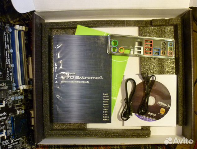 Asrock 970 Extreme4 AM3+ с комплектом, проверка