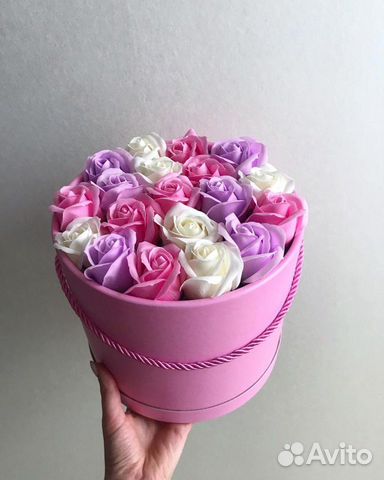 Букет из мыльных роз