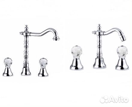 Смеситель для раковины Giulini Odessa Crystal, дву