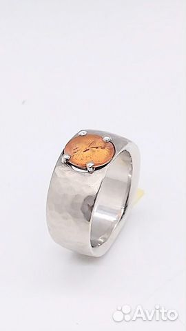 Золотое мужское кольцо с 