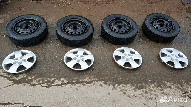 Колёса в сборе Hankook 185/65 R15 - 4 шт. с колпак