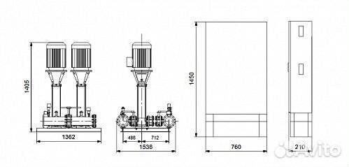 Grundfos Hydro MX 1/1 CR 120-1 Пожаротушение Grundfos Hydro MX 1/1 CR 120-1 Пожаротушение